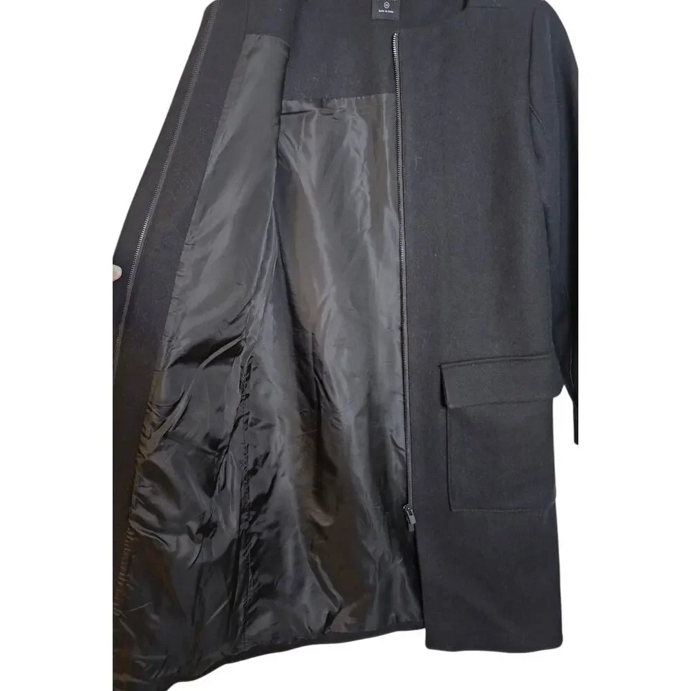 Kate Spade Saturday Black Dark Academia Preppy Goth Wool Coat